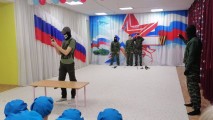 Курсанты военно-спортивного клуба «Барс» посетили детский сад №7