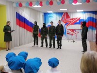 Курсанты военно-спортивного клуба «Барс» посетили детский сад №7