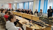 Встреча с представителем Рязанского воздушно-десантного училища и участковыми города Сосновоборска
